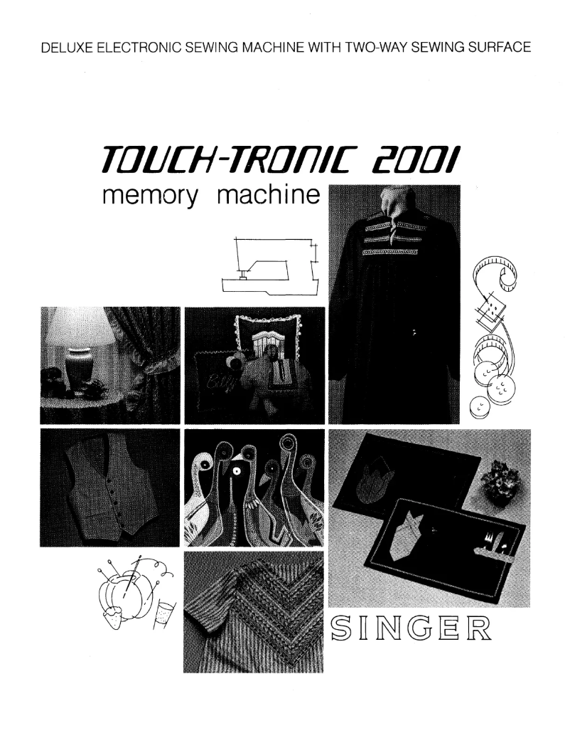 Page n°1 - Manuel utilisateur Singer TouchTronic 2001