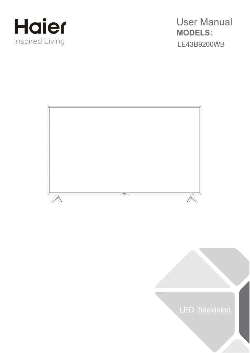 Page 1 de la notice Manuel utilisateur Haier LE43B9200WB