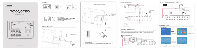 Image de la première page du manuel de l'appareil GC150