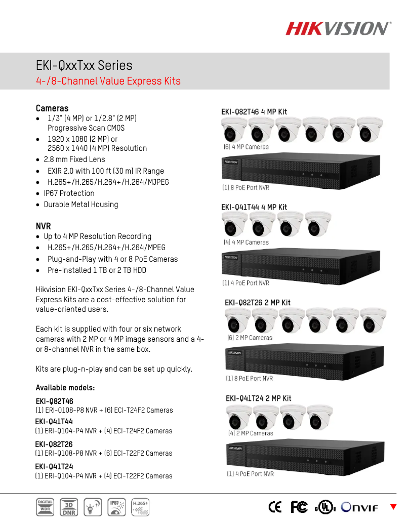 Page 1 de la notice Manuel utilisateur Hikvision EKI-Q82T26