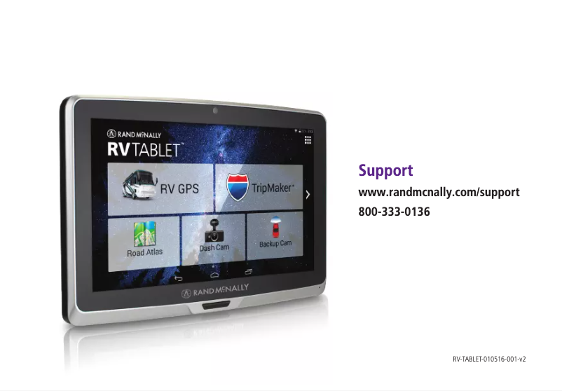 Page n°1 - Manuel utilisateur Rand McNally RV Tablet 70