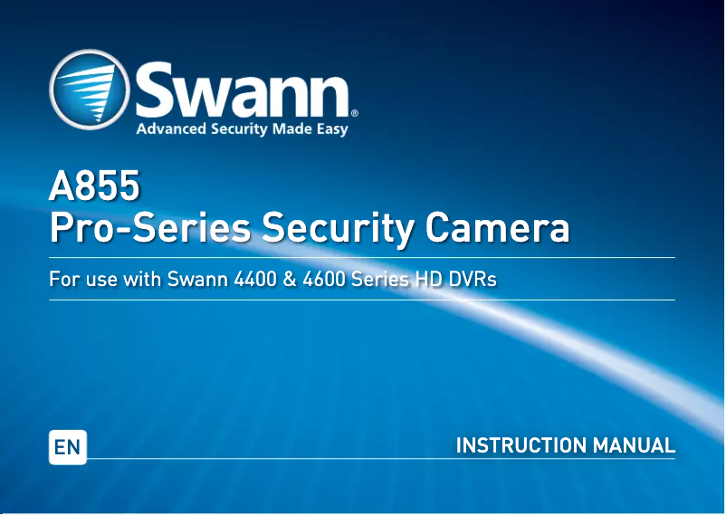 Página 1 del manual Manual de usuario Swann Pro-A855