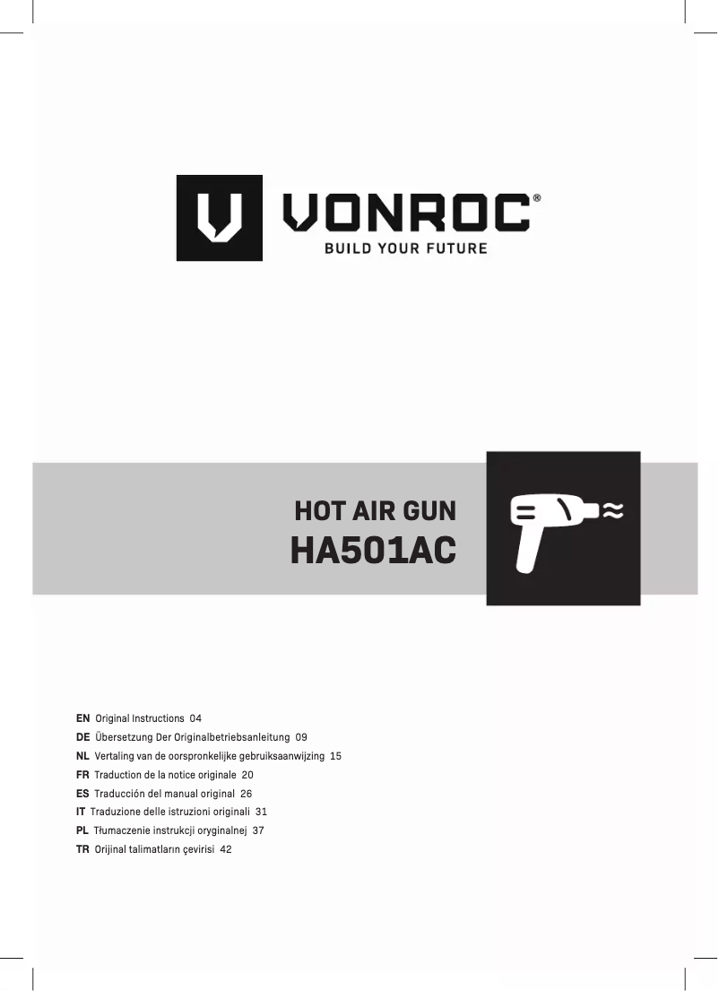 Page n°1 - Manuel utilisateur Vonroc S_HA501AC