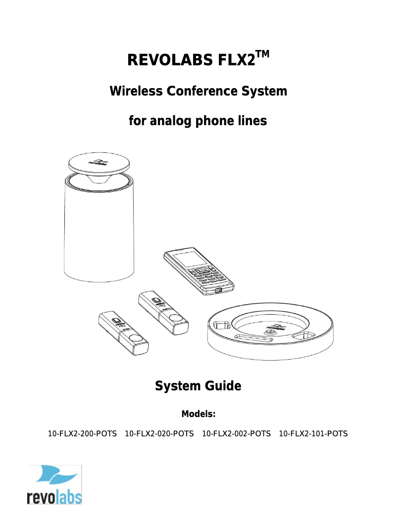 Página 1 del manual Manual de usuario Revolabs FLX Directional