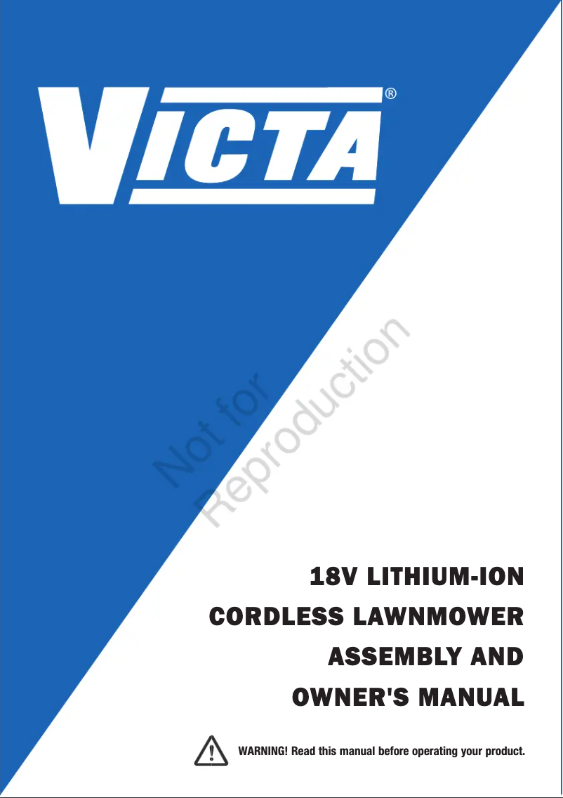 Page 1 de la notice Manuel utilisateur Victa 2691748