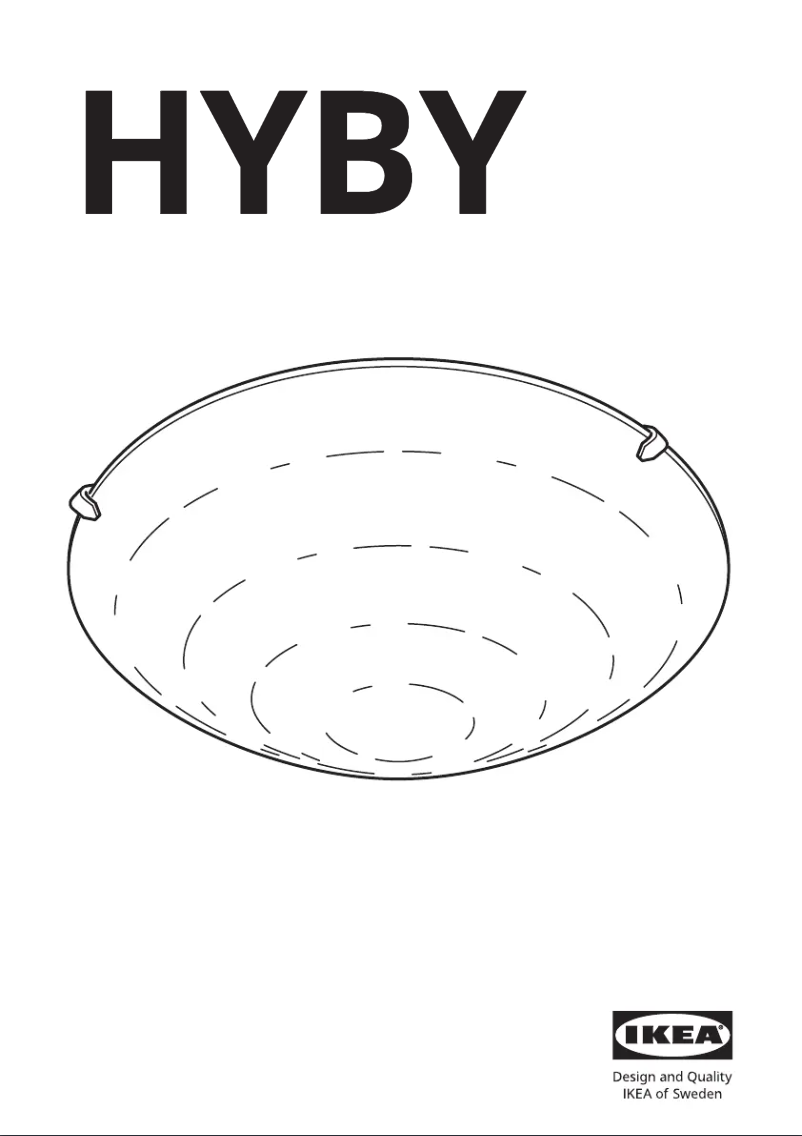 Page 1 de la notice Manuel utilisateur Ikea HYBY 403.141.88