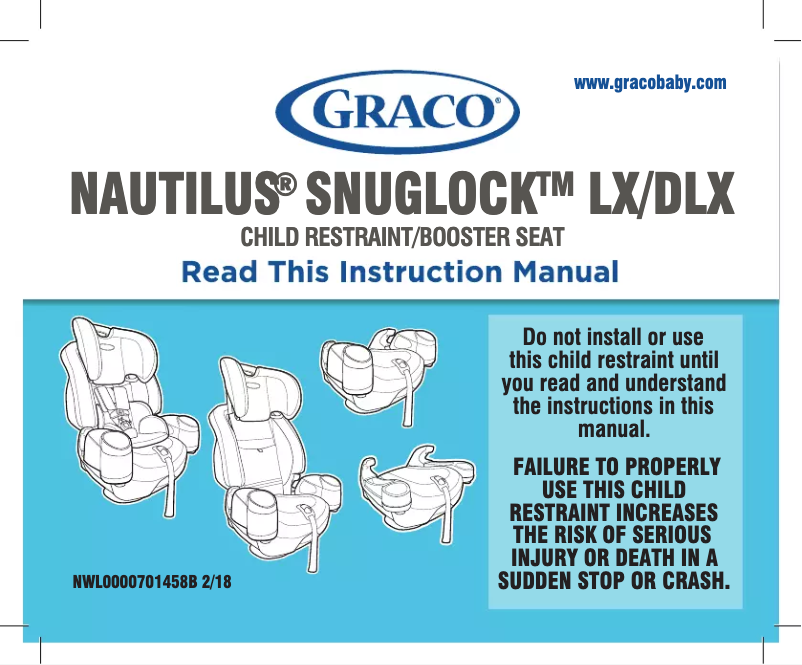 Page 1 de la notice Manuel utilisateur Graco Nautilus SnugLock LX