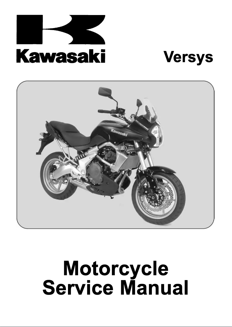 Page 1 de la notice Manuel utilisateur Kawasaki Versys (2007)