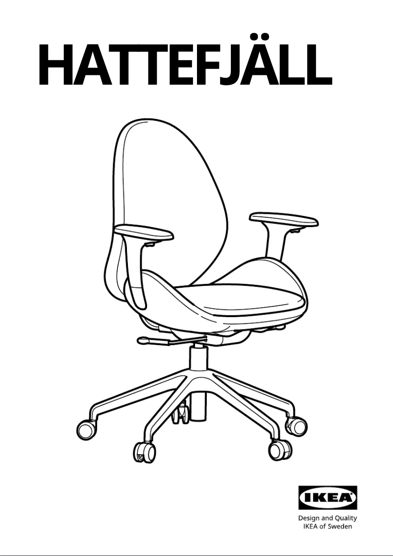 Page 1 de la notice Manuel utilisateur Ikea HATTEFJÄLL 005.389.63