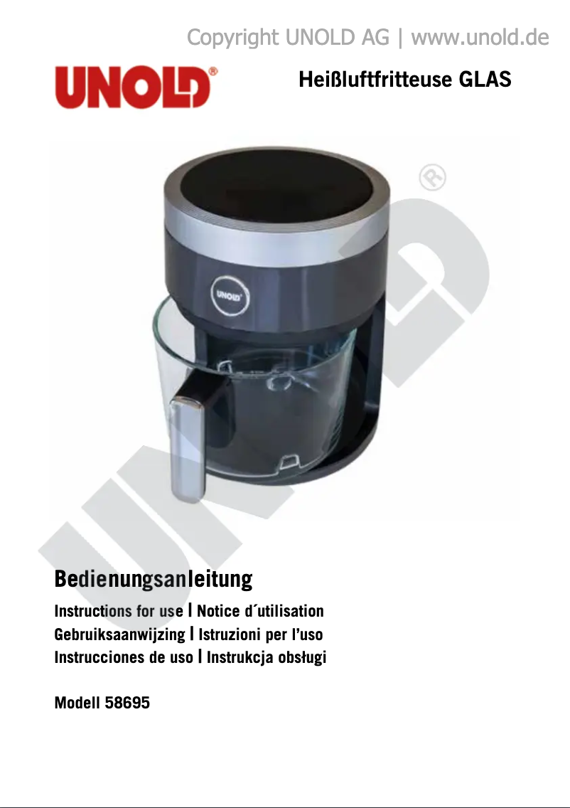 Image de la première page du manuel de l'appareil 58695