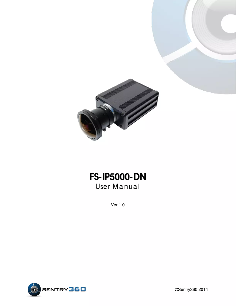 Page n°1 - Manuel utilisateur Sentry360 FS-IP5000