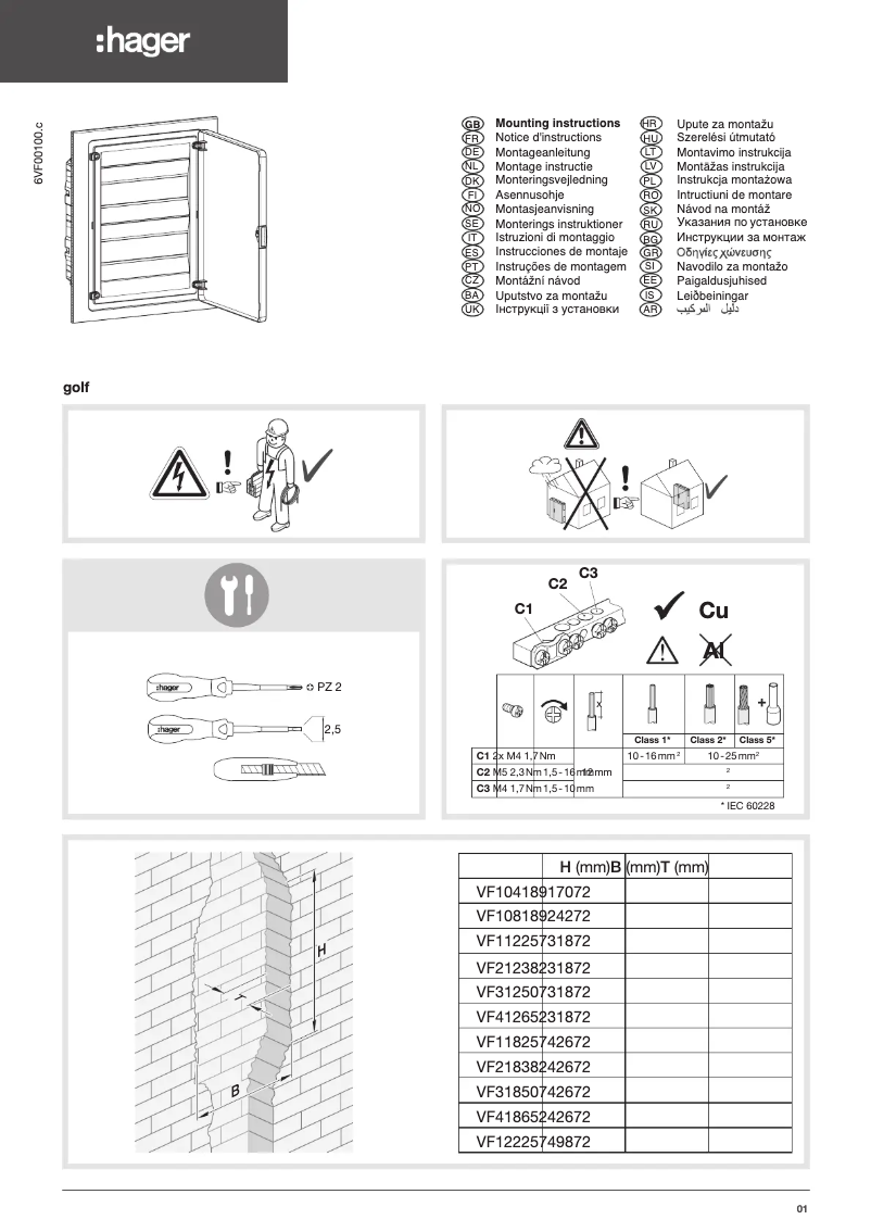 Image de la première page du manuel de l'appareil VF108TA