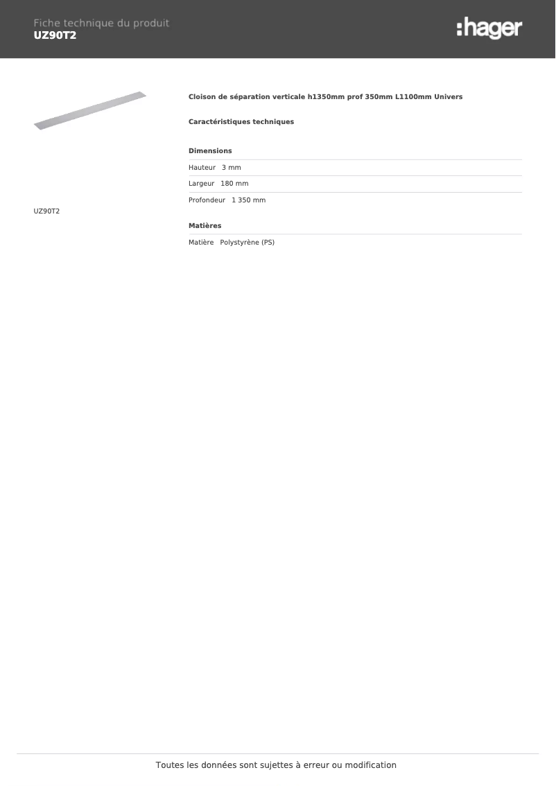 Image de la première page du manuel de l'appareil UZ90T2