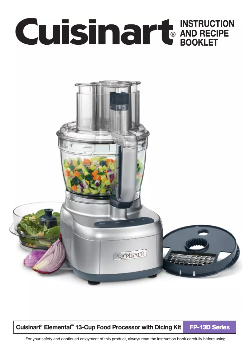 Page 1 de la notice Manuel utilisateur Cuisinart Elemental FP-13DGM