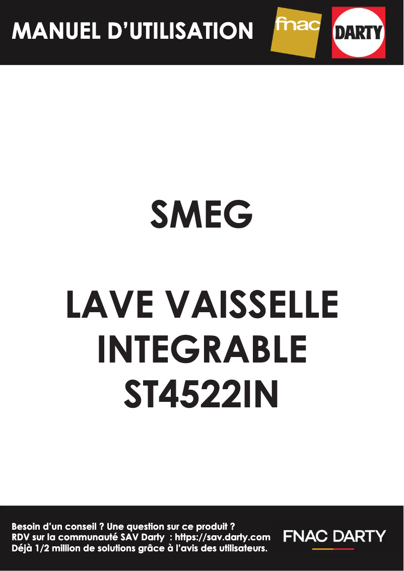 Page n°1 - Manuel utilisateur Smeg ST4522IN
