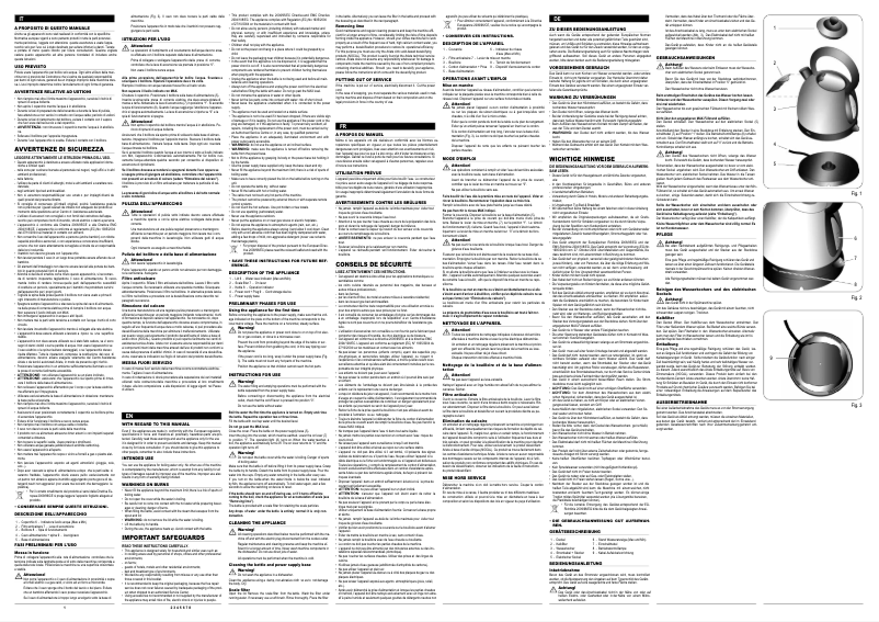 Page n°1 - Manuel utilisateur Ariete Lipton 2987