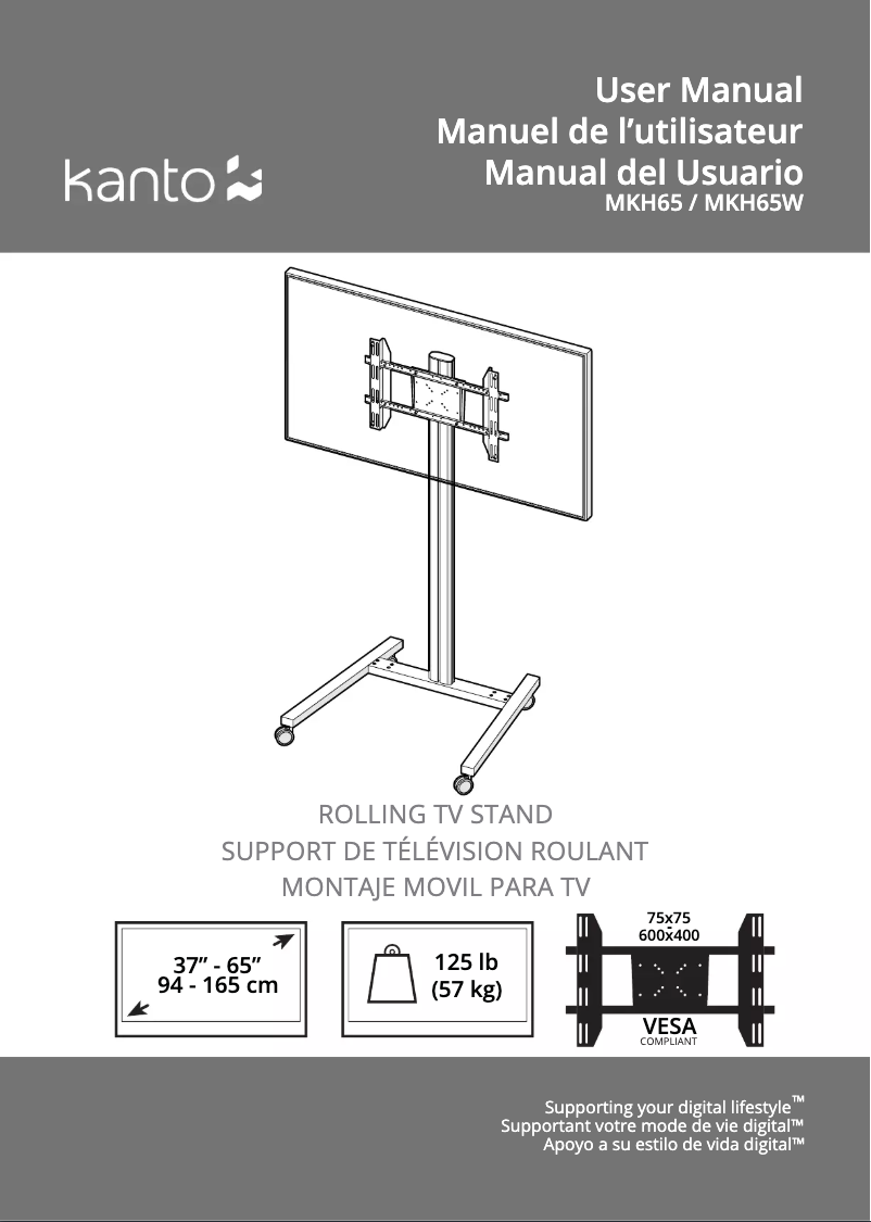 Página 1 del manual Manual de usuario Kanto MKH65W