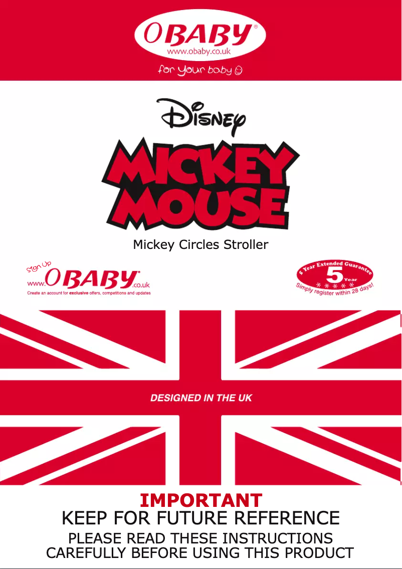 Page n°1 - Manuel utilisateur Obaby Mickey Circles