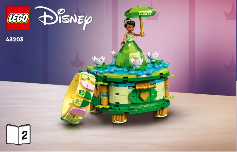 Page 1 de la notice Consignes visuelles Lego Disney 43203