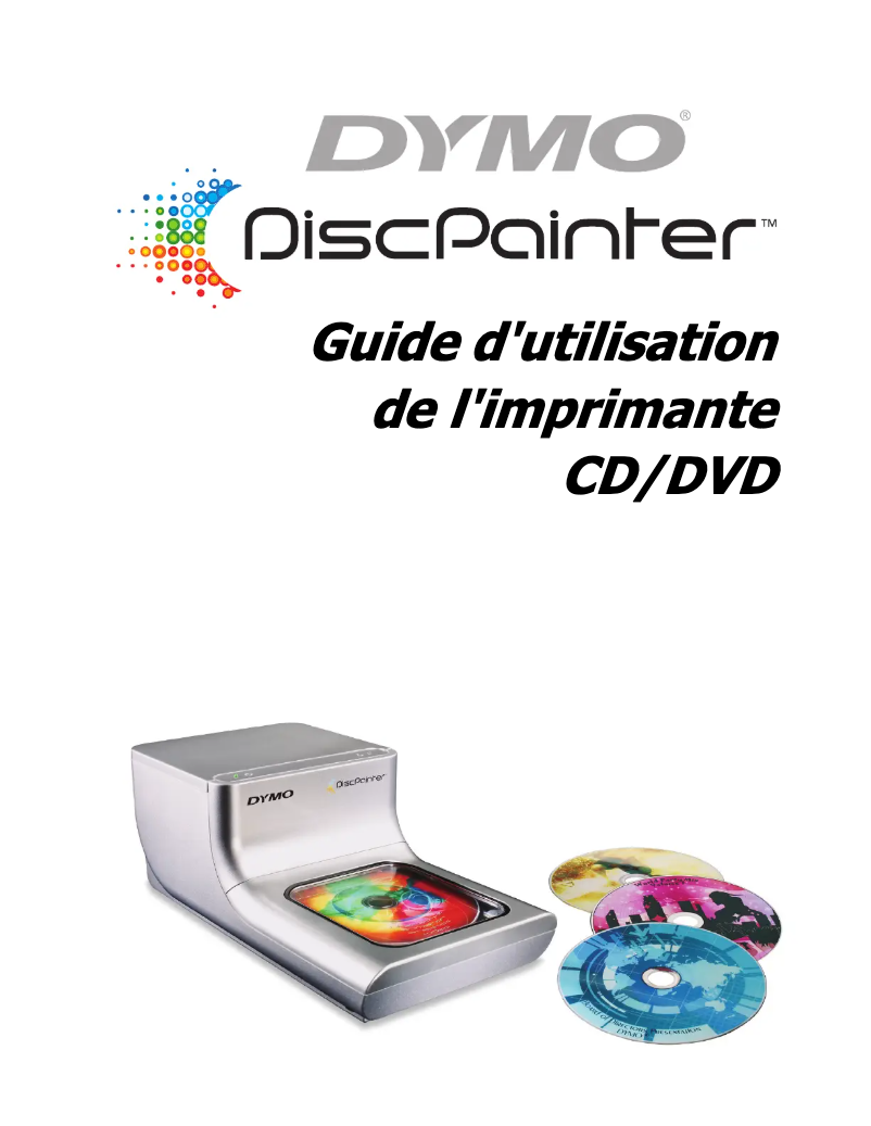 Page 1 de la notice Manuel utilisateur Dymo DiscPainter