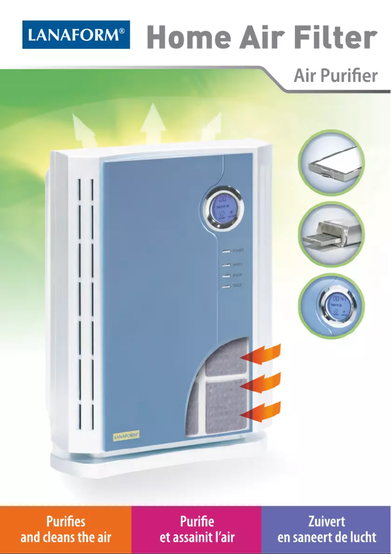 Page n°1 - Manuel utilisateur Lanaform Home Air Filter
