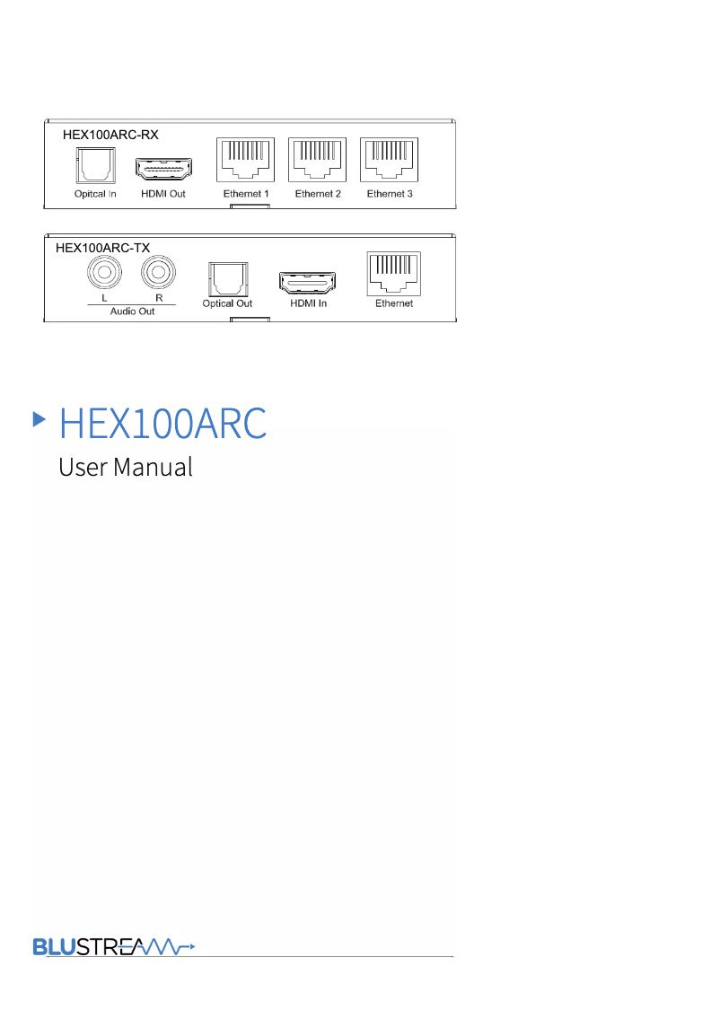 Image de la première page du manuel de l'appareil HEX100ARC-RX
