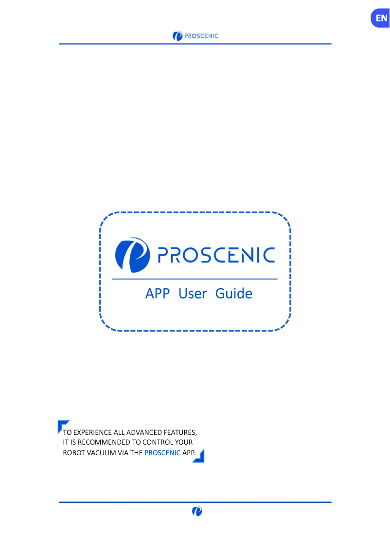 Page 1 de la notice Manuel utilisateur Prosenic M8