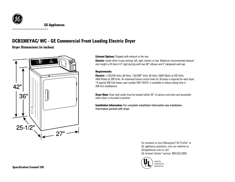 Image de la première page du manuel de l'appareil DCB330EYAC