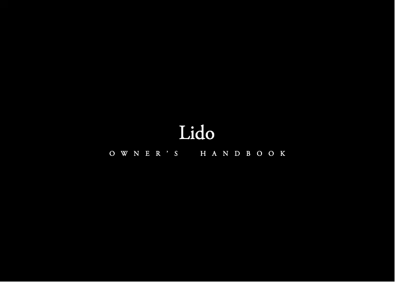 Image de la première page du manuel de l'appareil W2 Lido