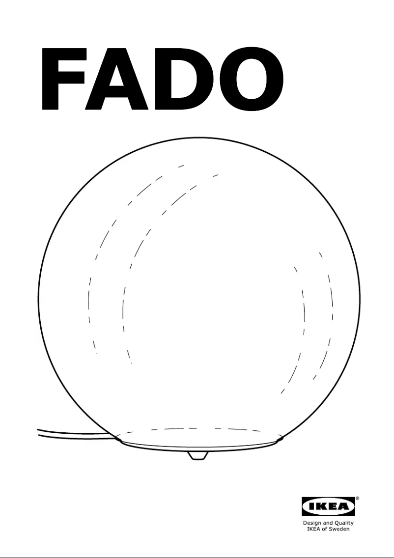 Image de la première page du manuel de l'appareil FADO