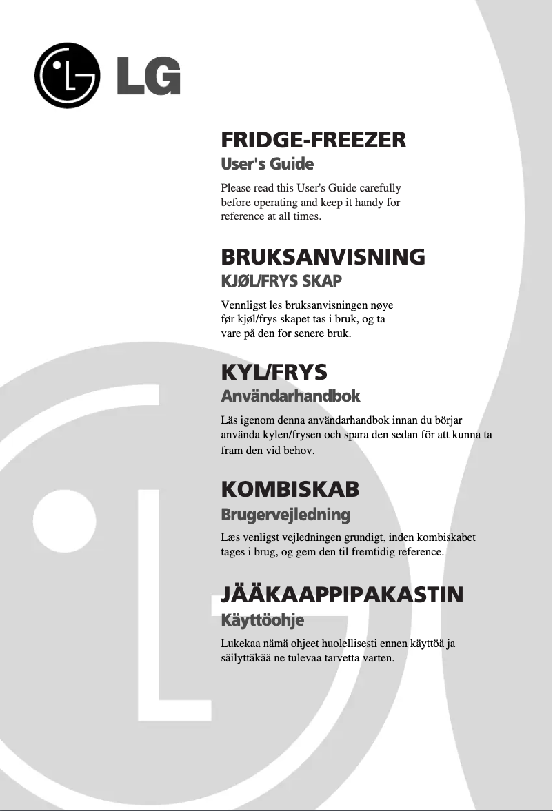 Page 1 de la notice Manuel utilisateur LG GA-B429 BVQA