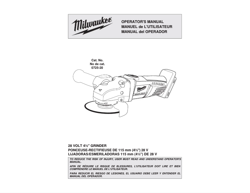 Image de la première page du manuel de l'appareil 0725-21