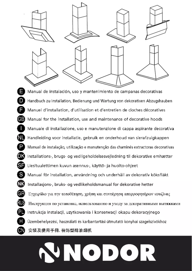 Page 1 of the manual Instruction Manual Nodor Plaza 7339