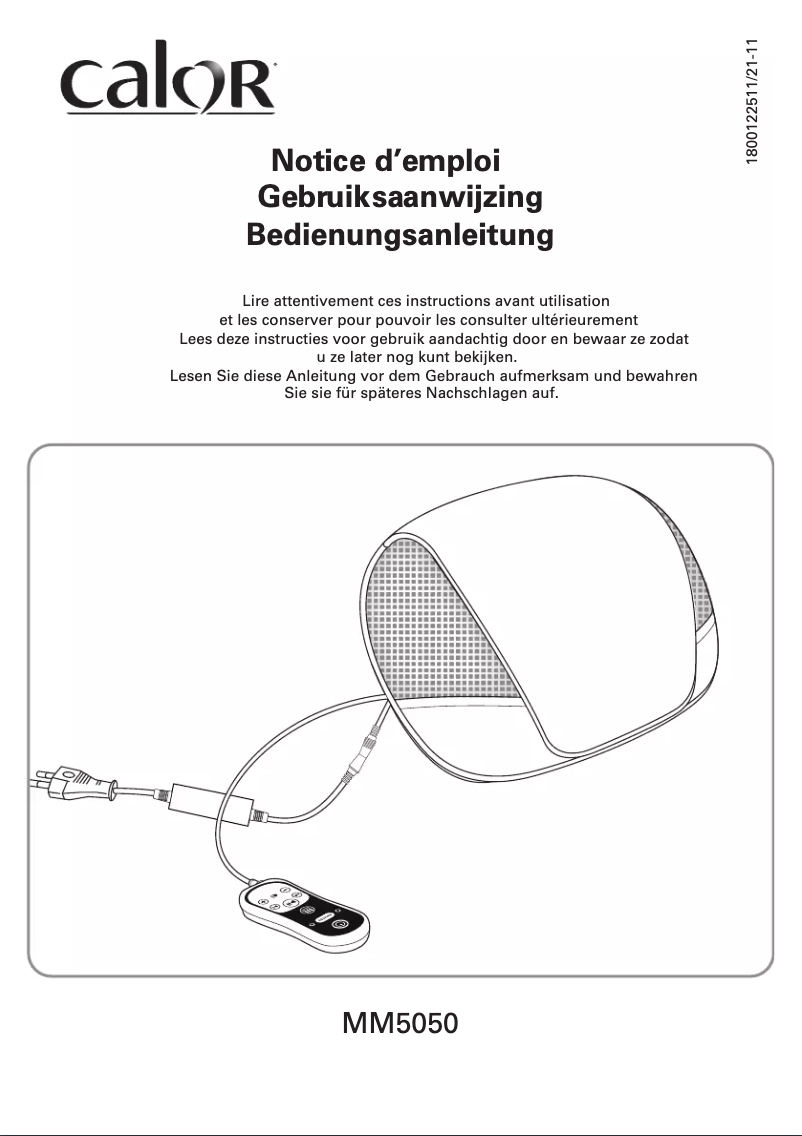 Page n°1 - Manuel utilisateur Calor MM5050