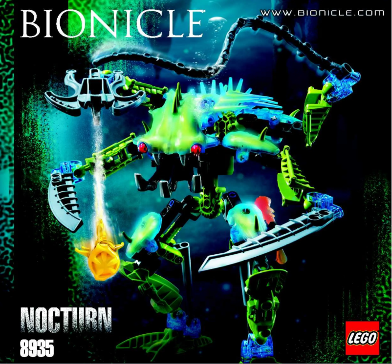 Image de la première page du manuel de l'appareil Bionicle 8935
