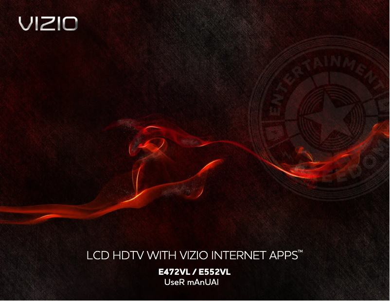 Page 1 de la notice Manuel utilisateur VIZIO E552VL