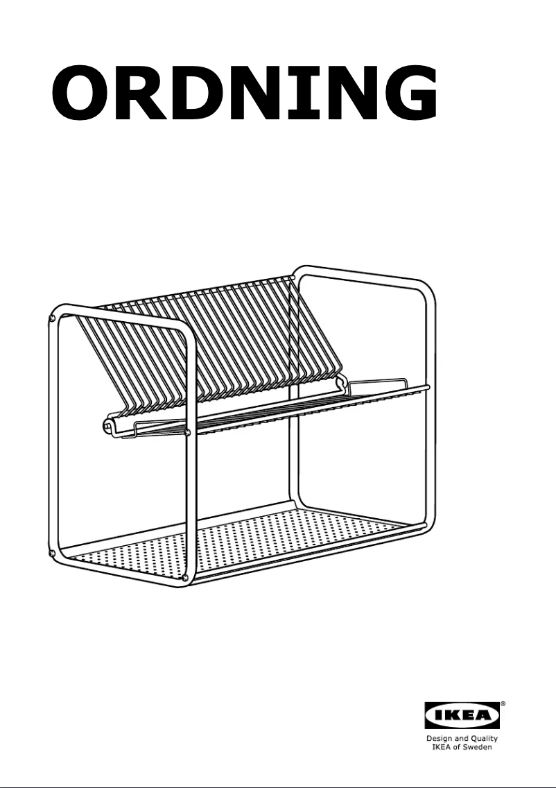 Page 1 de la notice Manuel utilisateur Ikea ORDNING 100.181.94