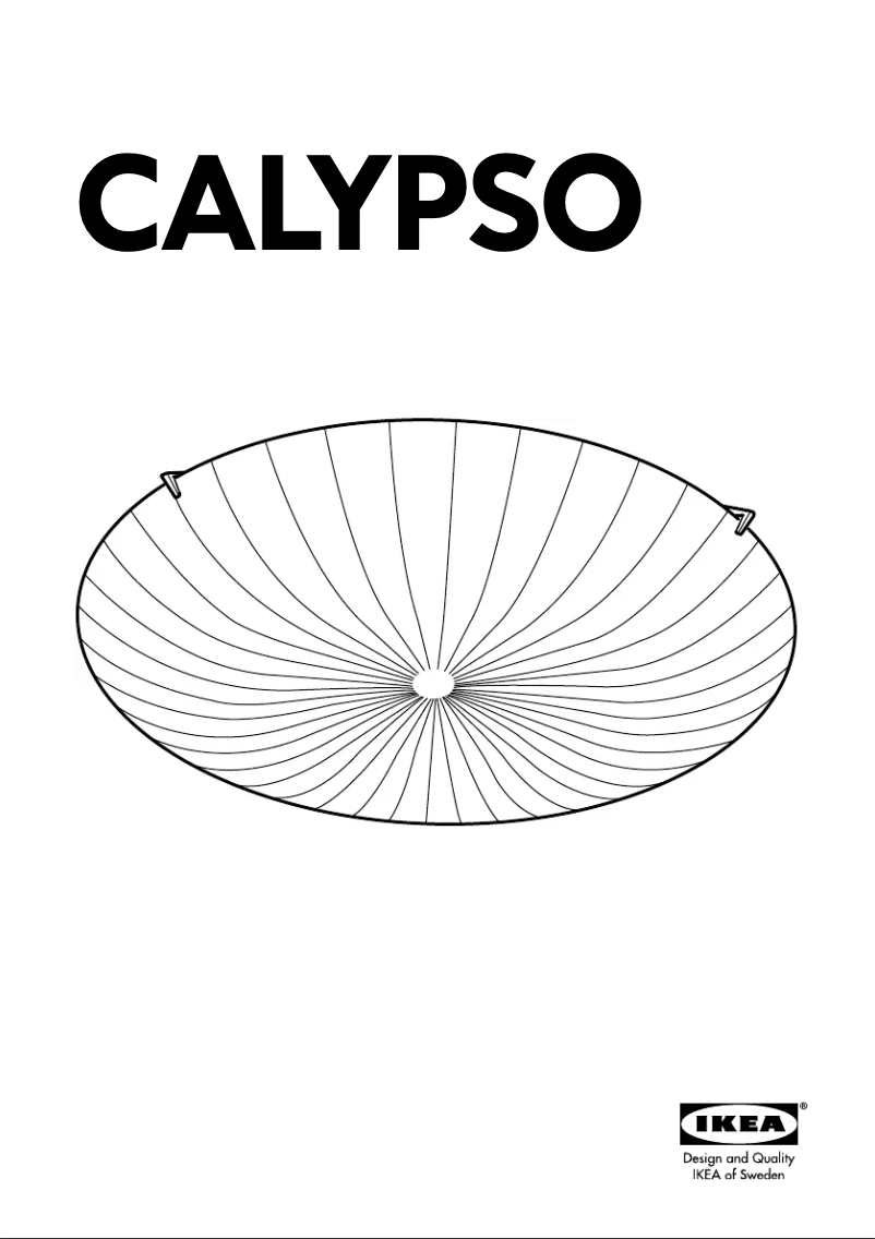 Page 1 de la notice Mode d'emploi Ikea CALYPSO