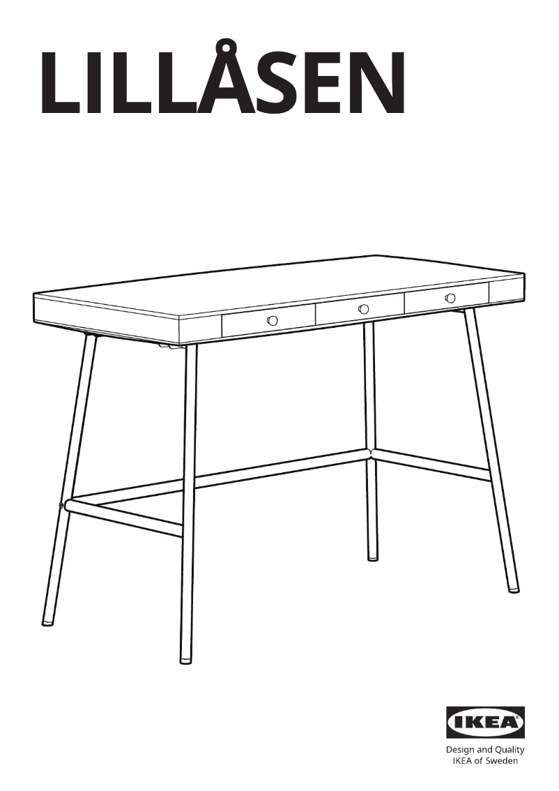 Imagen de la primera página del manual del dispositivo LILLÅSEN 902.782.77