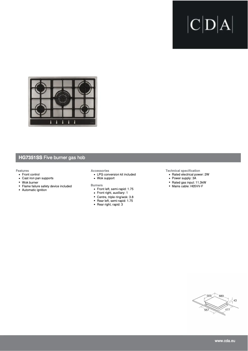 Image de la première page du manuel de l'appareil HG7351SS