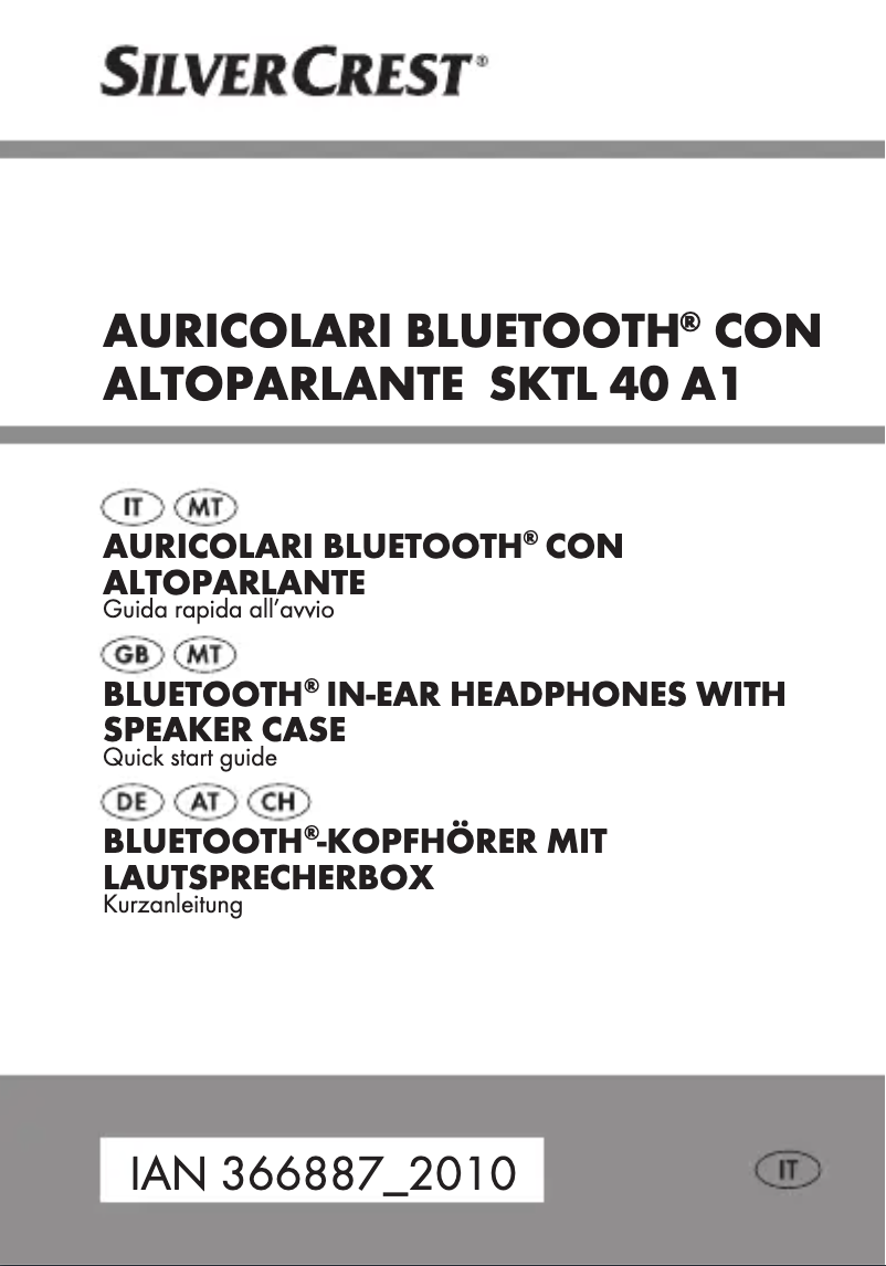 Image de la première page du manuel de l'appareil SKTL 40 A1