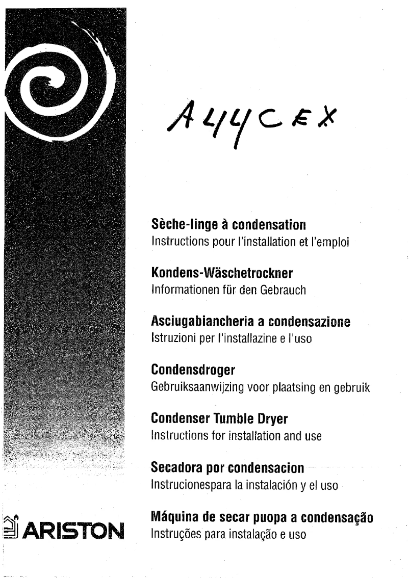 Page n°1 - Manuel utilisateur Ariston Thermo A44C