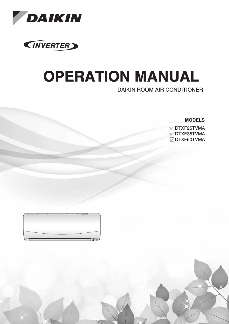 Página 1 del manual Manual de usuario Daikin ARC480A14