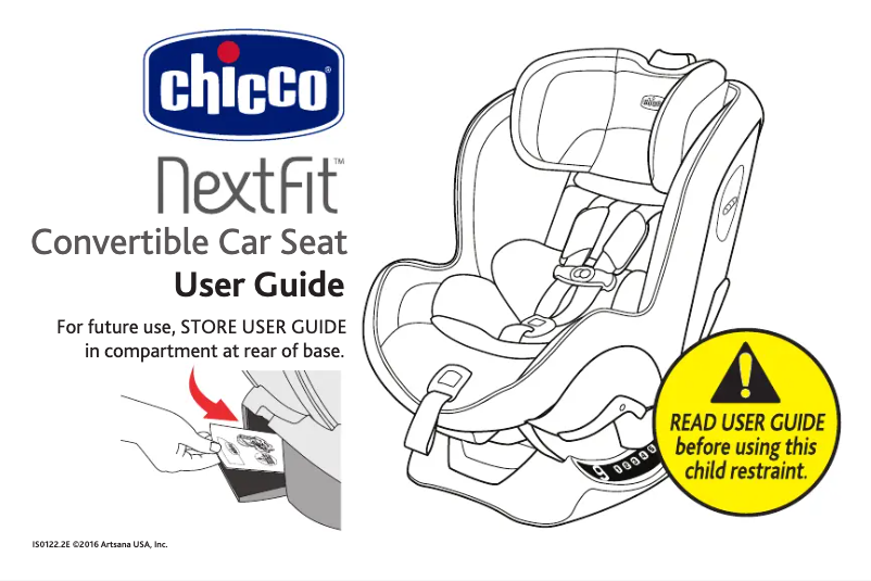 Page 1 de la notice Manuel utilisateur Chicco NextFit