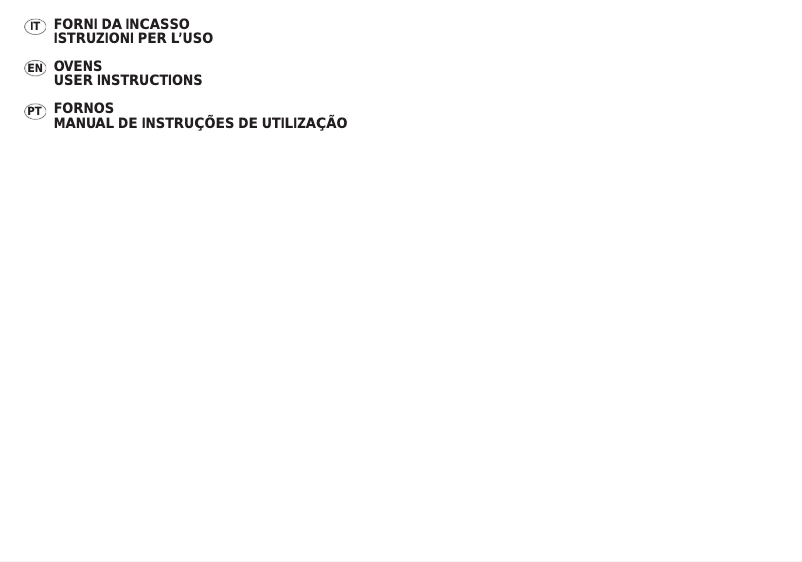 Page 1 de la notice Manuel utilisateur Candy FO FL 100N