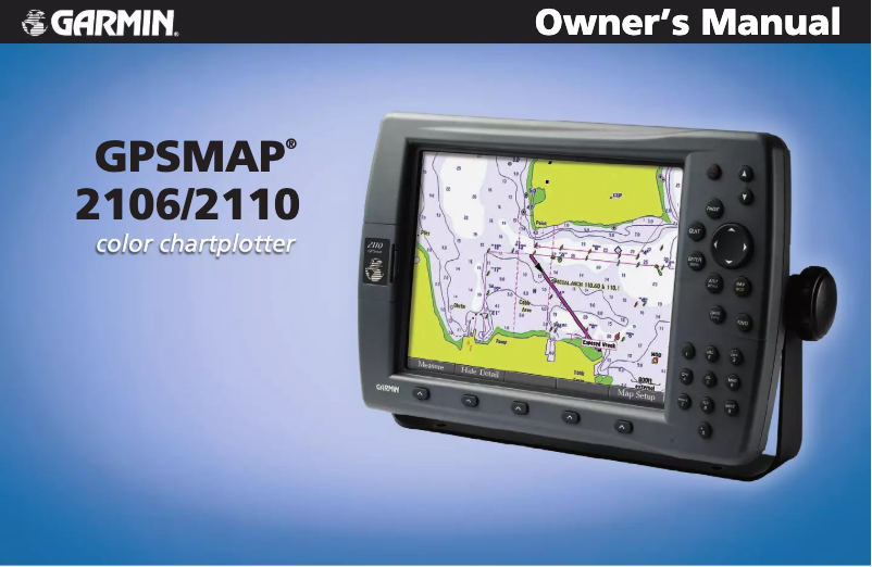 Page n°1 - Manuel utilisateur Garmin GPSMAP 2106