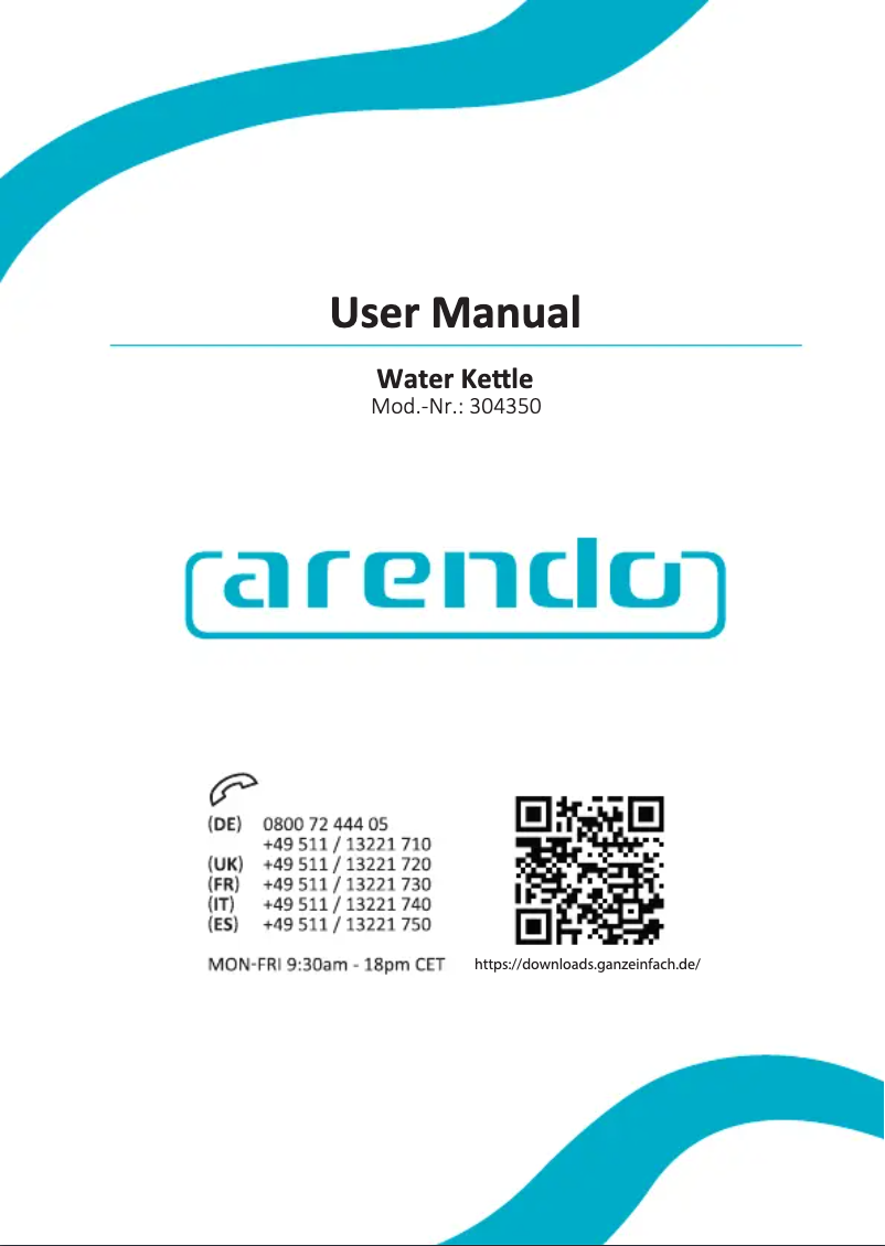 Image de la première page du manuel de l'appareil Leva 304350