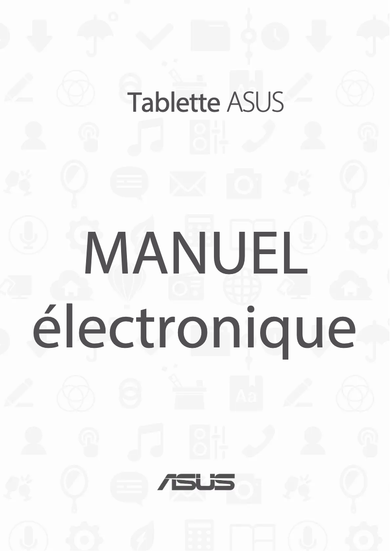 Page 1 de la notice Manuel utilisateur Asus ZenPad 10.0