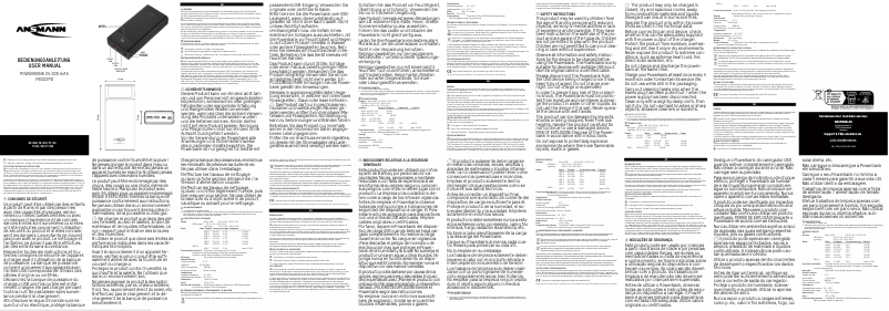 Page 1 de la notice Manuel utilisateur Ansmann PB322PD