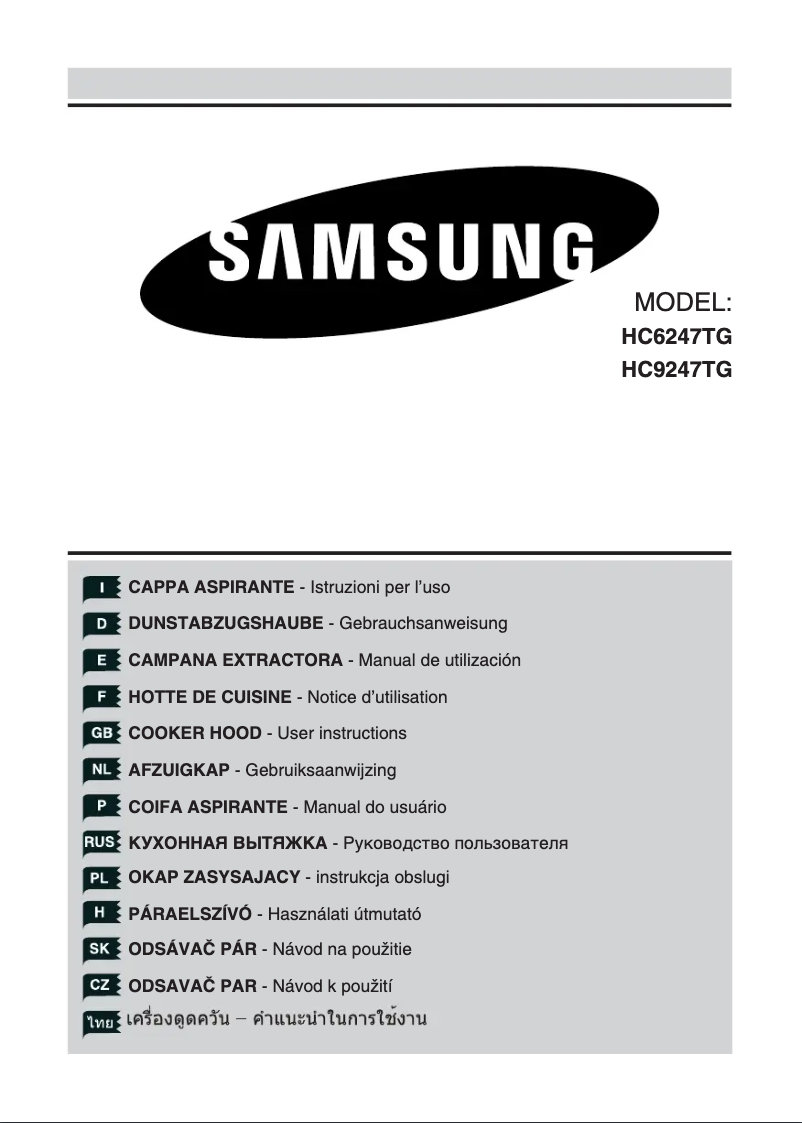 Page 1 de la notice Manuel utilisateur Samsung HC9247TG